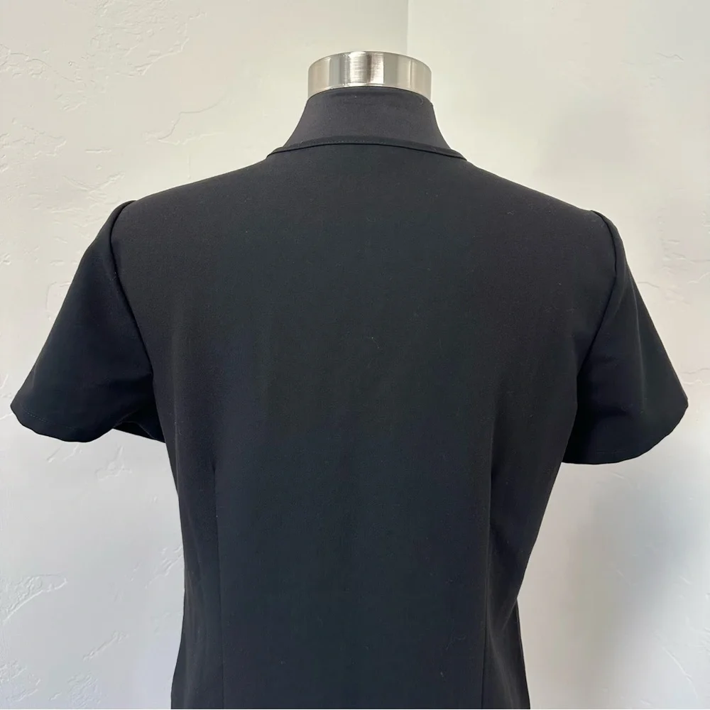 Figs Casma Three-Pocket Scrub Top Black Size S PO1601